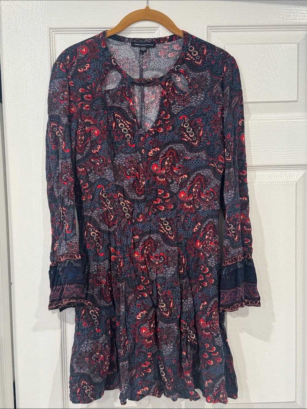 American Eagle Outfitters Fit & Flare Boho Mini Dress